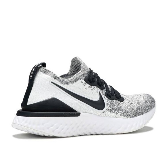 Nike Epic React Flyknit 2 Womens Running Shoe Black White BQ8927-102 NEW Multi - Picture 4 of 10